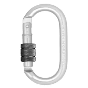 Mosquetón de acero de bloqueo con tornillo