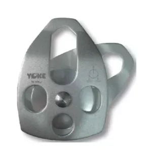 Polea simple de placas laterales móviles